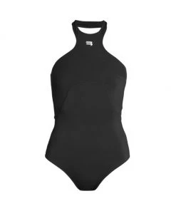 Balenciaga Sporty Logo One-Piece Swimsuit