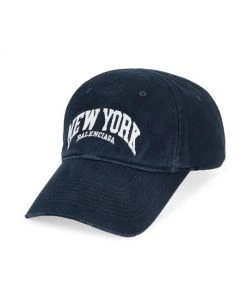 Balenciaga New York Cotton Baseball Cap For Men
