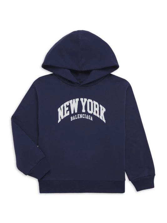 Balenciaga Little Boy's & Boy's New York Hoodie For Kids