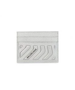 Balenciaga Metallic Leather Card Case For Men