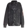 Balenciaga Cities Oversized Denim Logo Jacket