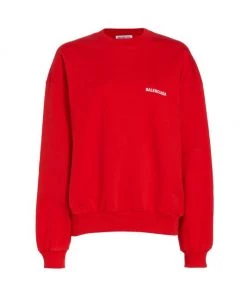 Balenciaga Oversized Crewneck Logo Sweatshirt