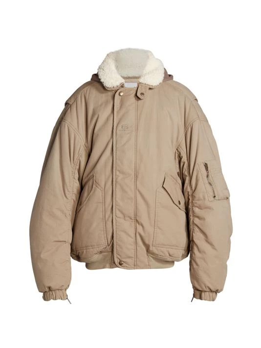 Balenciaga Sherpa Bomber Jacket For Men