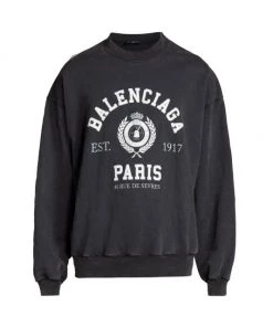 Balenciaga Collegiate Logo Sweatshirt For Men