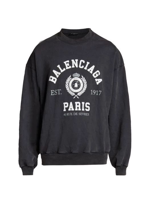 Balenciaga Collegiate Logo Sweatshirt For Men