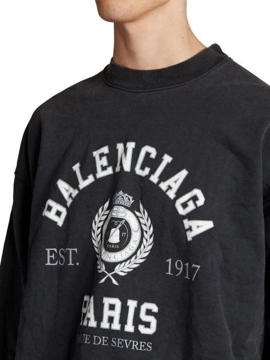 Balenciaga Collegiate Logo Sweatshirt For Men - Image 6