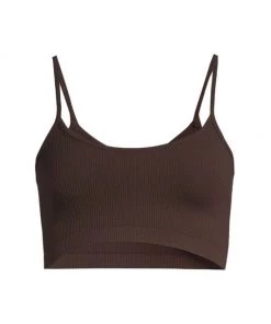 Balenciaga Rib-Knit Crop Top Shell