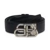 Balenciaga Croc-Embossed BB Buckle Belt For Men