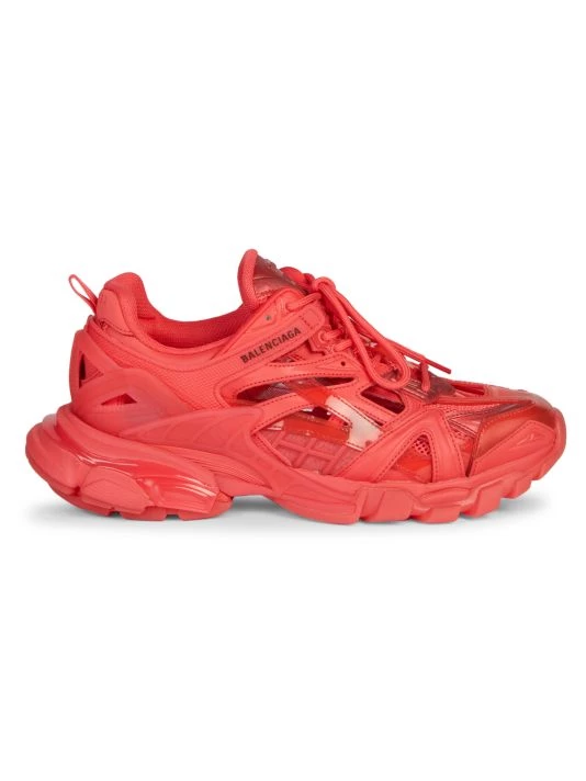 Balenciaga Track.2 Open Sneakers For Men Red - Image 8