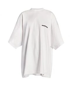 Balenciaga Logo Oversized Crewneck T-Shirt