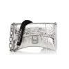 Balenciaga XS Downtown Metallic Leather Shoulder Bag