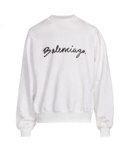 Balenciaga High Summer Script Logo Sweatshirt For Men