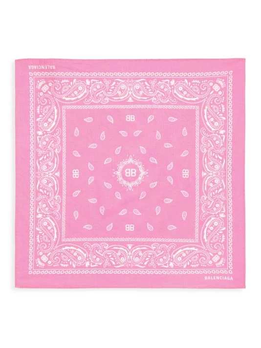Balenciaga Logo Bandana Scarf