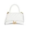 Balenciaga Small Hourglass Quilted Leather Top Handle Bag