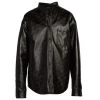 Balenciaga Monogram Leather Overshirt For Men