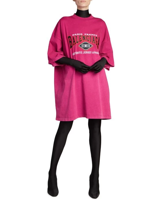 Balenciaga Oversized Short-Sleeve Logo T-Shirt - Image 2