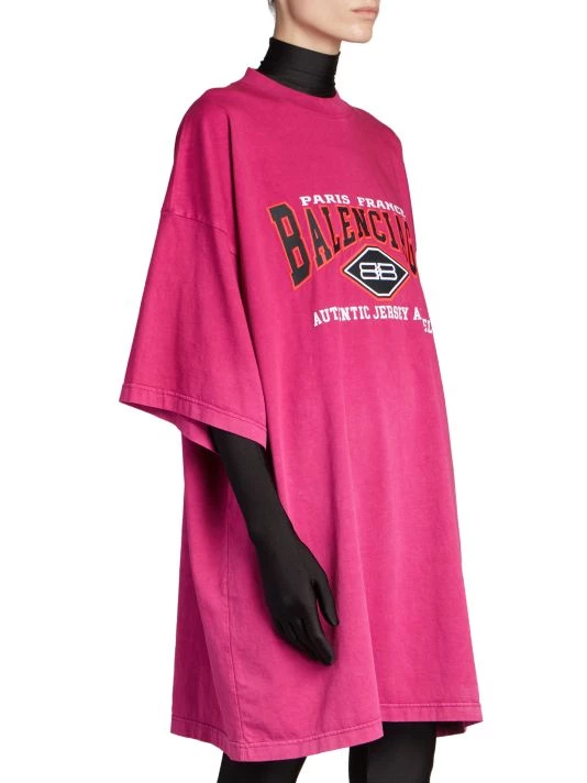Balenciaga Oversized Short-Sleeve Logo T-Shirt - Image 3