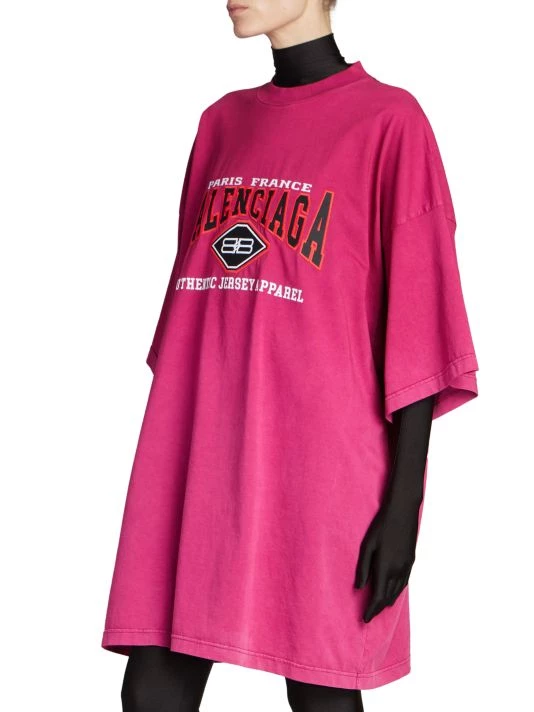 Balenciaga Oversized Short-Sleeve Logo T-Shirt - Image 4