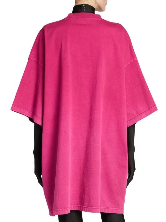 Balenciaga Oversized Short-Sleeve Logo T-Shirt - Image 5