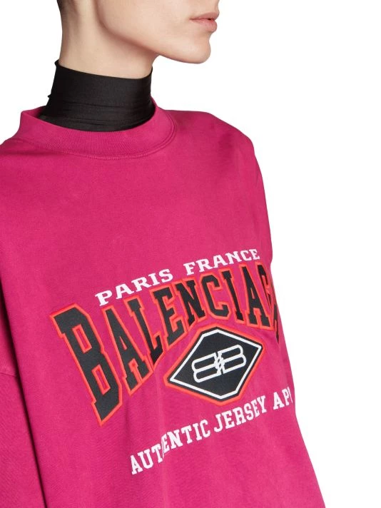Balenciaga Oversized Short-Sleeve Logo T-Shirt - Image 6