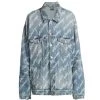 Balenciaga New Scribble Logo Oversized Denim Jacket For Men