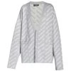 Balenciaga All-Over Logo Knit Cardigan