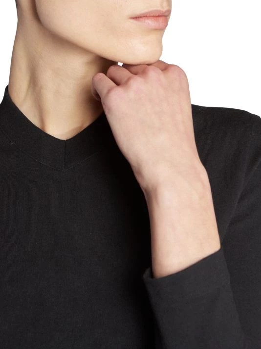 Balenciaga Logo Fitted V-Neck Top - Image 6