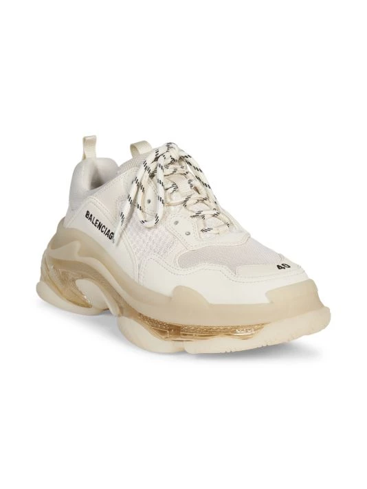 Balenciaga Triple S Clear Sole Sneakers Eggshell - Image 2