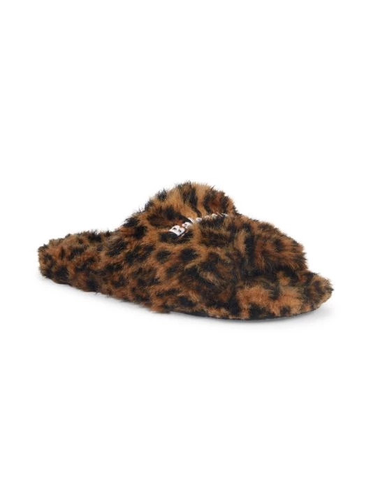 Balenciaga Cheetah-Print Furry Slides - Image 2