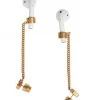 Balenciaga Goldtone EarPod Screw Drop Earrings For Men