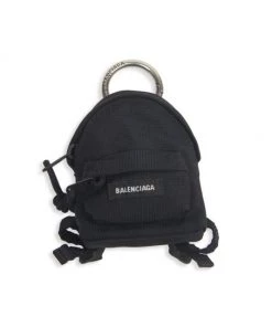 Balenciaga Woven Micro Backpack For Men Black