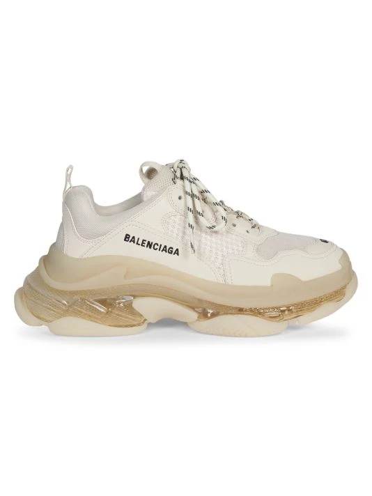 Balenciaga Triple S Clear Sole Sneakers Eggshell - Image 8