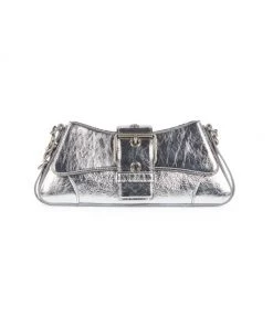 Balenciaga Lindsay Metallic Leather Shoulder Bag