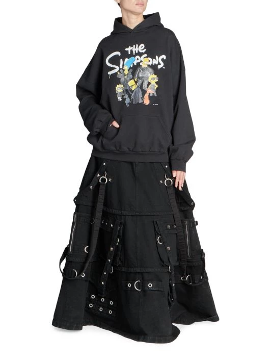 Balenciaga The Simpsons™ & © 20th Television Cotton Hoodie Sweatshirt Off White - Image 2