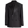 Balenciaga Double-Breasted Tuxuedo Blazer