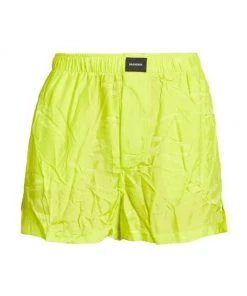 Balenciaga Hammered Elasticized Logo Shorts