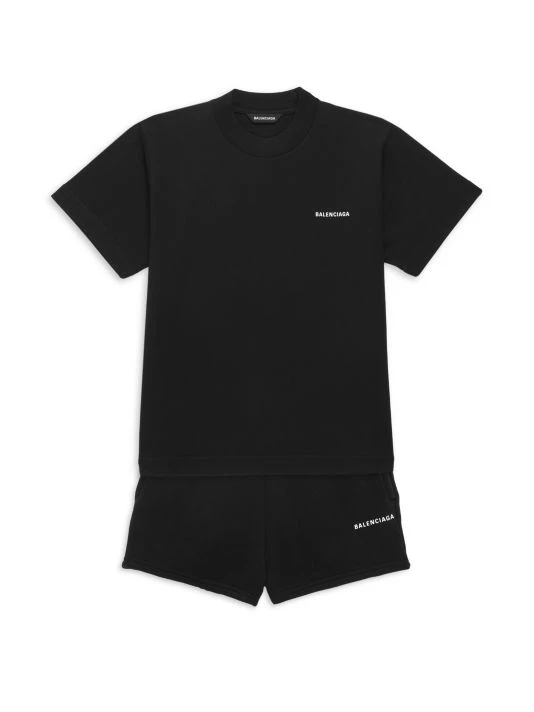 Balenciaga Little Kid's & Kid's Logo Jogging Shorts For Kids - Image 2