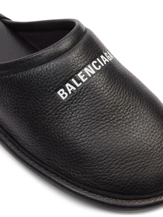 Balenciaga Home Logo Mule Flats For Men - Image 6