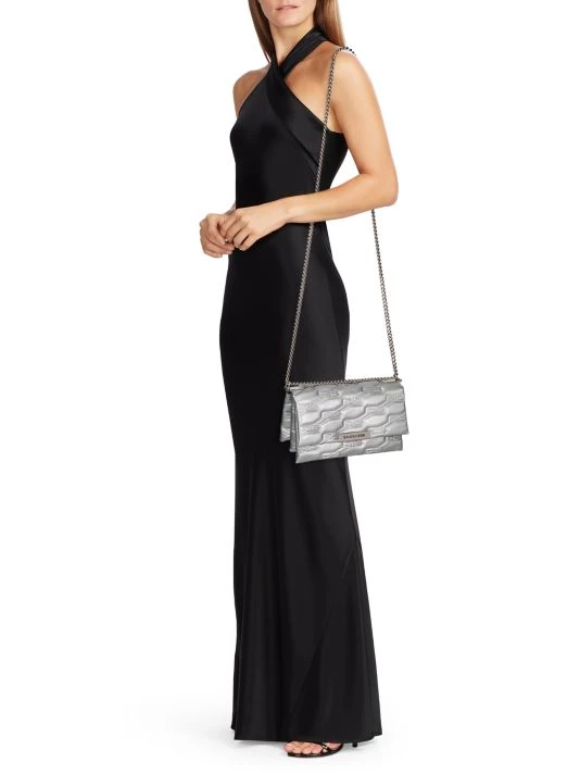 Balenciaga Triplet BB-Embossed Leather Shoulder Bag - Image 2