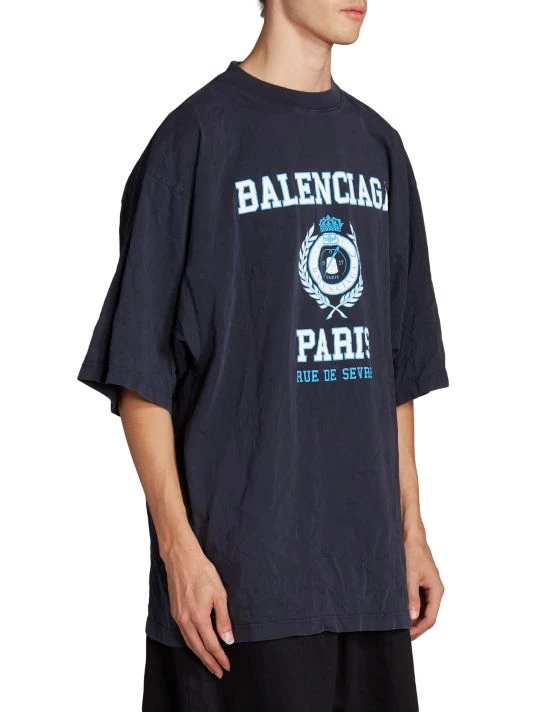 Balenciaga Collegiate Logo T-Shirt For Men - Image 4