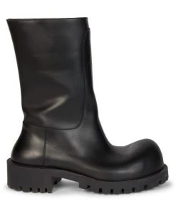 Balenciaga Hummer Leather Booties For Men