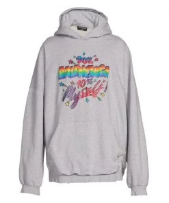 Balenciaga 90/10 Wide-Fit Hoodie For Men