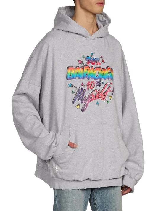 Balenciaga 90/10 Wide-Fit Hoodie For Men - Image 4