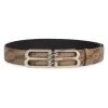 Balenciaga BB Signature Monogram Coated Canvas Belt