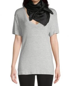 Balenciaga BB Silk & Cotton Jacquard Scarf