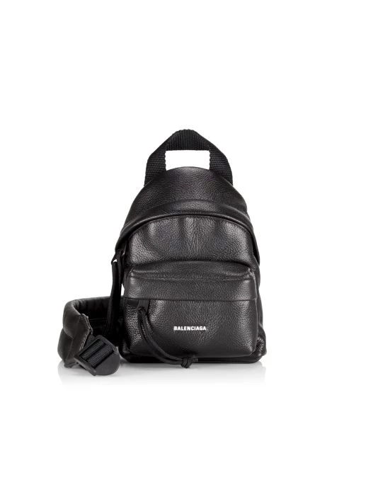 Balenciaga Mini Leather Explorer Backpack Crossbody For Men