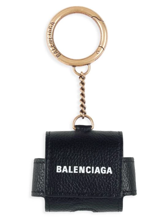 Balenciaga Leather Logo AirPod Pro Holder