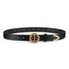 Balenciaga Circled BB Buckle Leather Belt