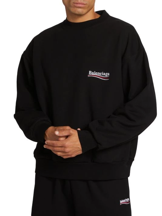Balenciaga Regular Campaign Crewneck Sweatshirt For Men - Image 3