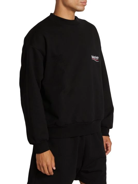 Balenciaga Regular Campaign Crewneck Sweatshirt For Men - Image 4
